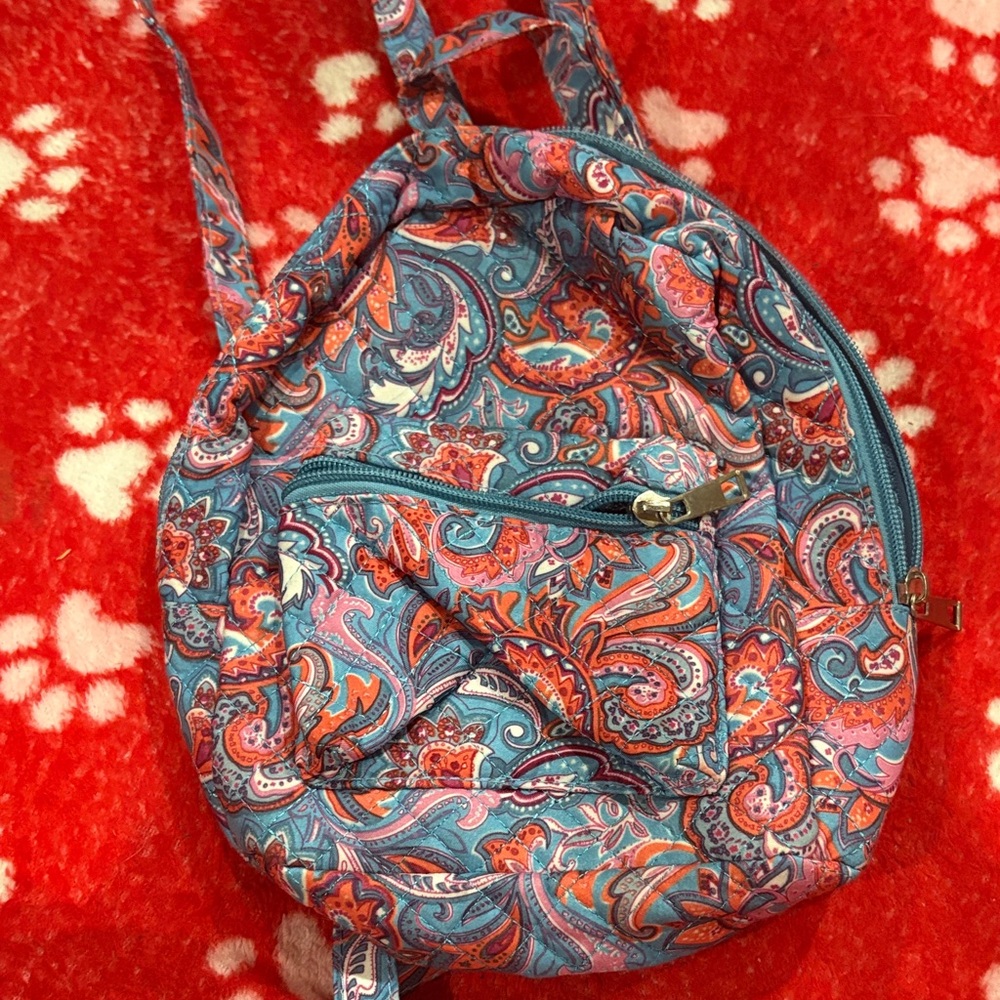 Paisley Patterned Backpack